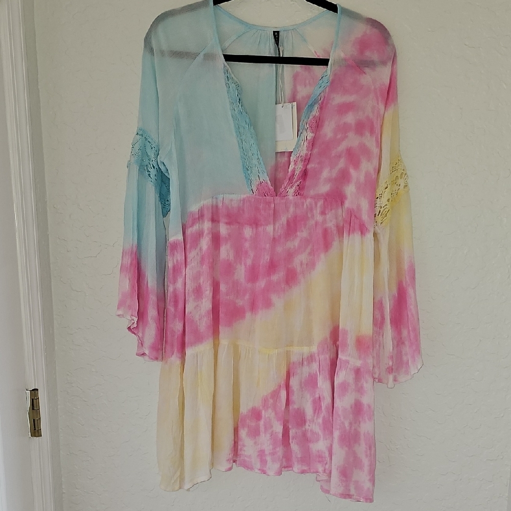 Tie-Dye Dress/Beach Cover-up - Picture 8 of 17